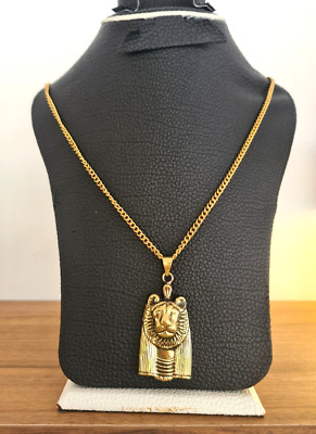 Göttin Sekhmet Handarbeit Messing Halskette Anhänger