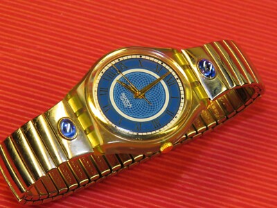 REFURBISHED / neuwertige Swatch CATHEDRAL mit Flexarmband