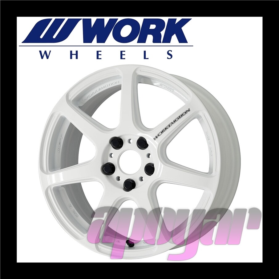 WORK EMOTION T7R WHEEL (1pcs) 17 inch 7.0J 38 114.3 5H White (WHT