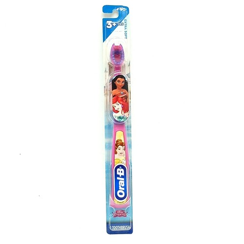 Oral B Kids Disney Princess Soft Manual Toothbrush Ariel Belle Moana Cinderella - Picture 6 of 72