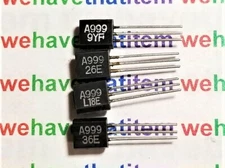 2SA999 / A999 / TRANSISTOR / TO92 / 4 PIECES (qzty)