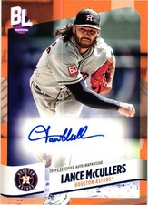 2024 Topps Big League #BEO-LM Lance McCullers Base Electric Orange Autographs