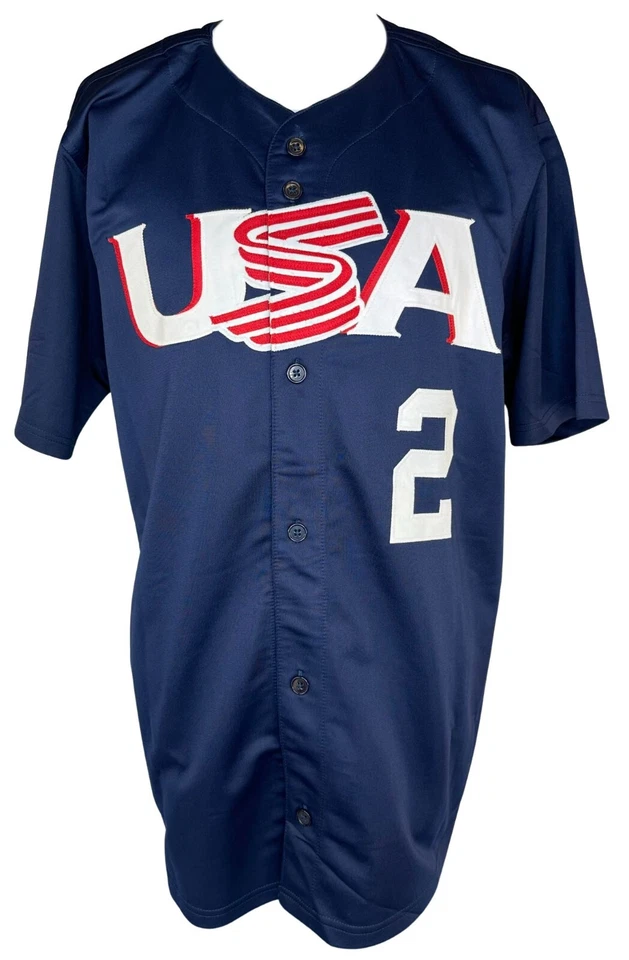 Tommy Lasorda autographed signed jersey Olympics Team USA PSA COA - Image 3 of 3