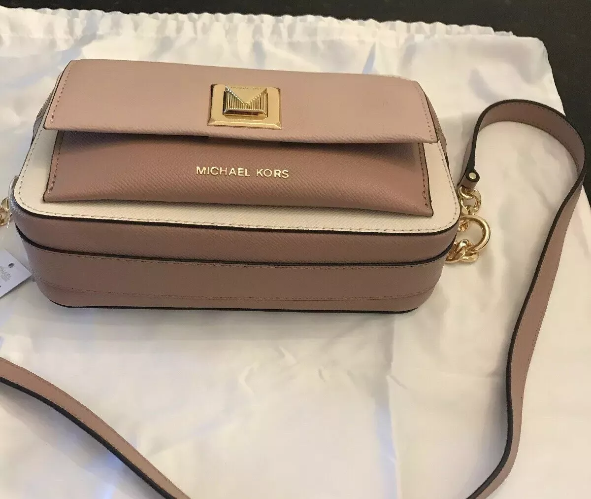 Michael michael kors sylvia store crossgrain leather double zip crossbody