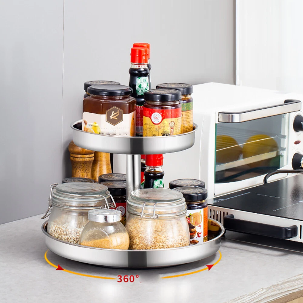 Spice Jar Rack - 12 Durable Glass Jars in Sleek & Attractive Stand