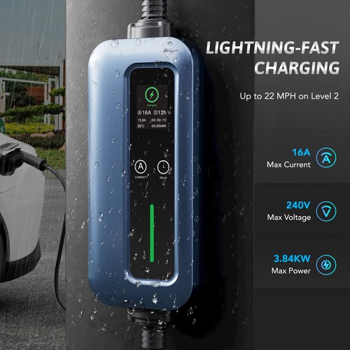 Level 2 EV Charger for Home 16A Electric Car Charger for Chevy Kia