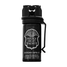 Police Magnum pepper spray 2oz Flip Top Fogger Belt Clip Self Defense Protection