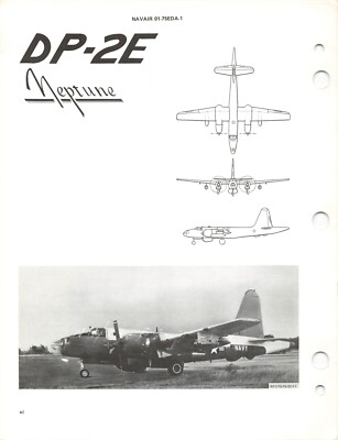 DP-2E Neptune 1973 NATOPS Flight Manual Pilot's Handbook - CD | eBay