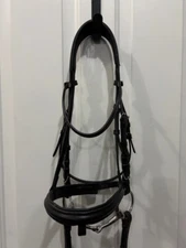 FULL Anatomical Shires Avignon Louisville Black Dressage Bridle With Reins