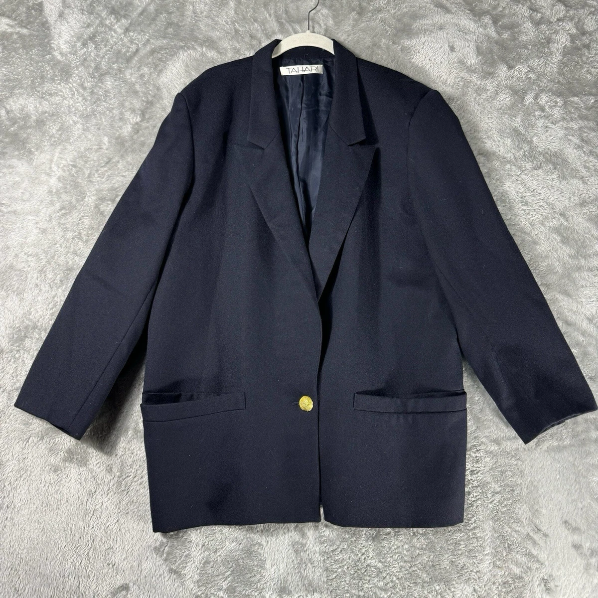 Blazer TAHARI Noir Pour Femme - Taille 6 - Occasion Très Bon État - Style Business