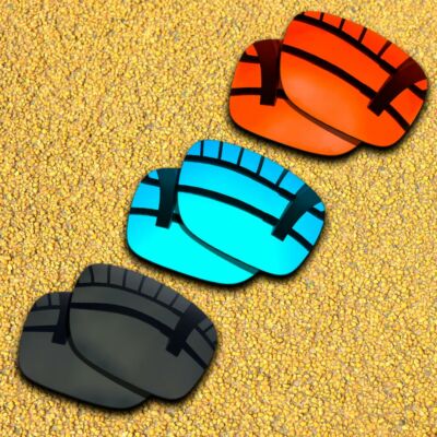3 Sets Lenses Replacement for-Oakley Proxy Polarized-Black&Blue&Orange Red