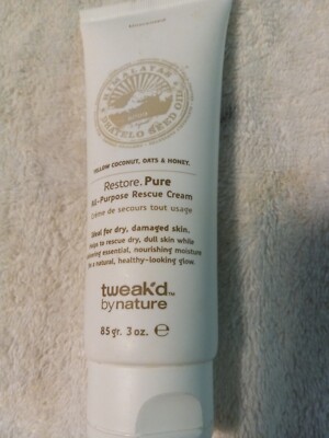 Tweak-d Restore Pure All-Purpose Rescue Cream 3 oz. UNSCENTED  - Sealed.