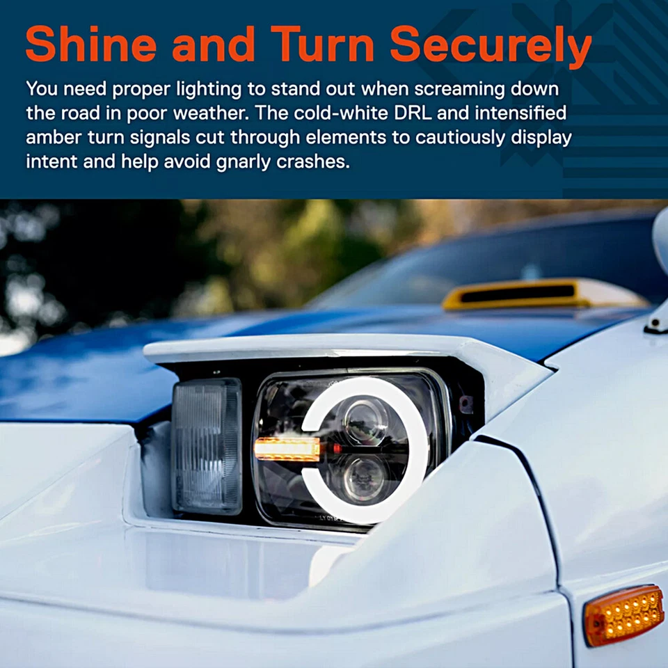 Faros LED DRL de 7x6"" 5x7"" para camioneta Toyota 1982-1995 4Runner Foto 4 de 4