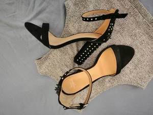 zara studded heels