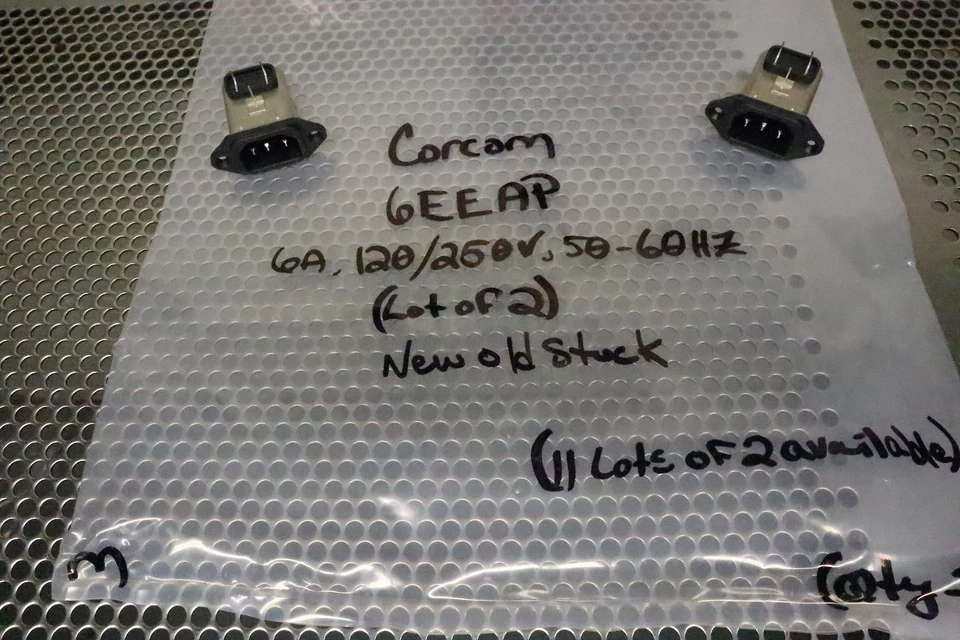 Corcom 6EEAP Power Entry Modules 6A 120/250V 50/60Hz New Old Stock (Lot of 2) - Image 2 of 4