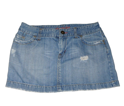 American Eagle Outfitters Damen Jeansrock Mini Gr. 6 wie Gr. 36 / 38 Länge 30 cm