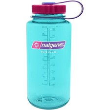 Nalgene Sustain 32oz Wide Mouth Bottle Surfer Blue Recycled Reusable