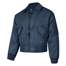 Bomber Jacket MA2 Flight Padded CWU Military Lined Quilted Pilot Coat Navy Blue