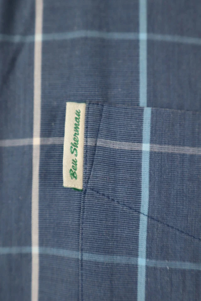 Ben Sherman Camisa Hombre Algodón Talla S Camisa Casual Vintage - Imagen 2 de 4