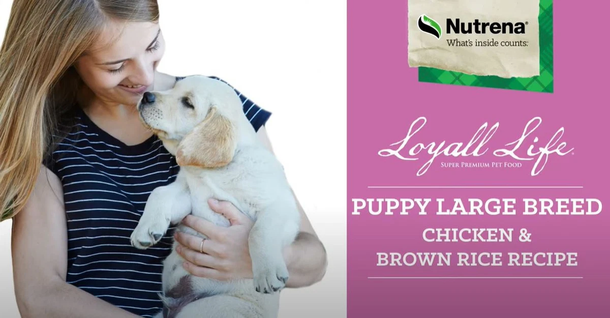 Nutrena Loyall Life Large Breed Puppy Chicken Brown Rice Recipe