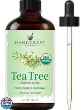 Handcraft Blends Organic Tea Tree Essential Oil – 1 Fl Oz – 100% Pure and Nat