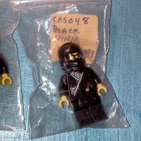 7 LEGO 6093 Ninja Skeleton Minifigures Black Gray Robber Samurai Flying Fortress