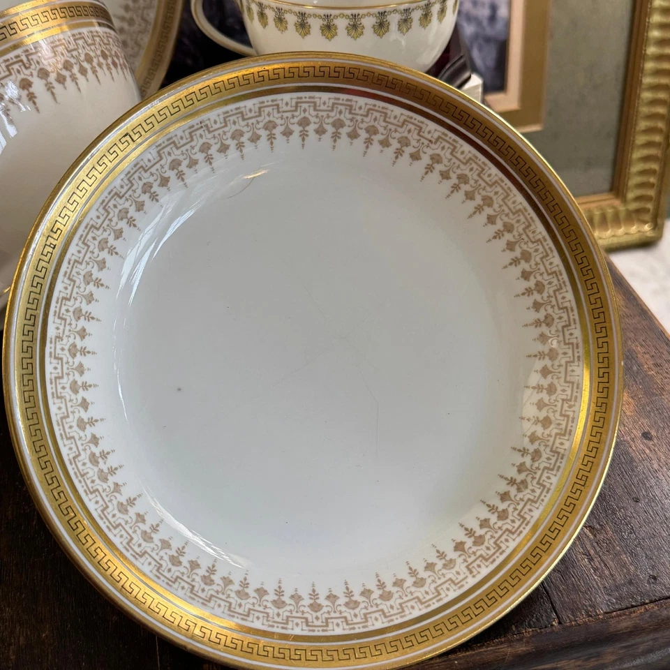Tres platos y cuencos griegos franceses D&C Limoges R. Dalinieres Foto 4 de 4