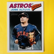 2026 Topps Heritage Baseball Jose Altuve #11 Houston Astros Base