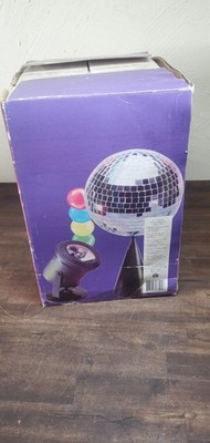 Lite F/X Vintage 1998 MIRROR Disco BALL KIT MODEL 1840 Tabletop Battery Operated
