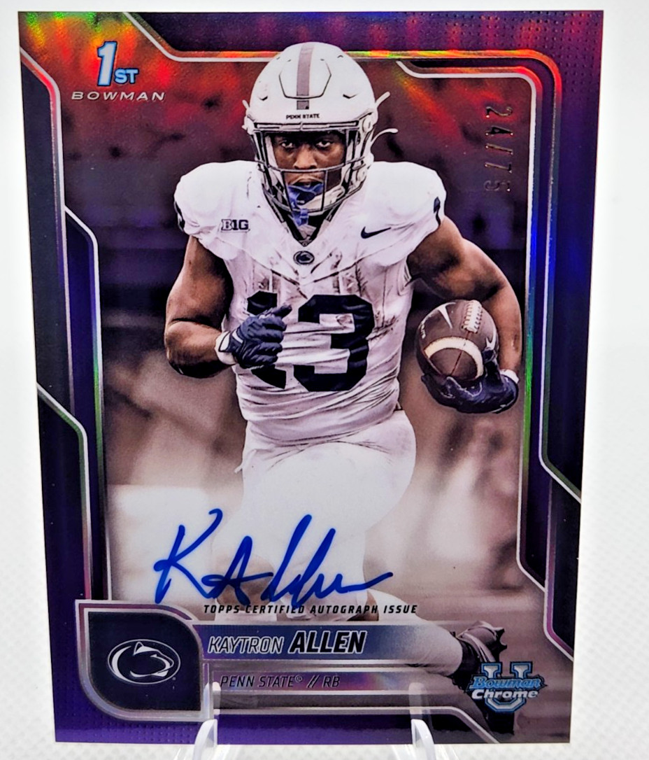 2025 Bowman U Chrome KAYTRON ALLEN 24/75 Purple Refractor ON-CARD Auto #BCA-KA