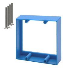 1 PCS 3/4 Double Gang Receptacle Outlet Box Extender Blue Electrical Screws