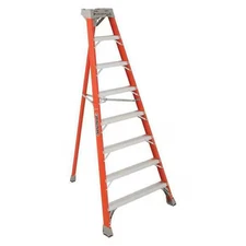 Louisville Ft1508 8 Ft Fiberglass Tripod Stepladder, 300 Lb Capacity