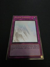 Yugioh - Solemn Judgment Ghost Gold Rare Limited GLD5-EN045 (LP)