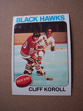 1975-76 Topps Hockey Cliff Koroll card #139 VG