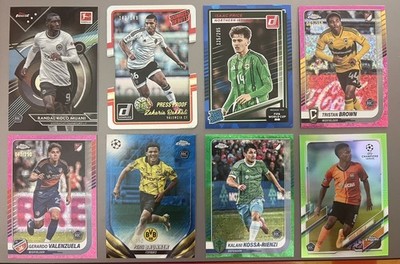 Rookies Soccer Lot (8) /99 /149 /150 Kolo Muani Valenzuela Bakkali Brunner +more