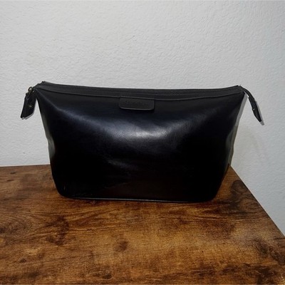 Calvin Klein Black Toiletry Bag Zippered Travel Accessory Case
