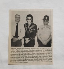 Vintage Dan Good Sherman Arnold Sonny Chapman Rutherford County NC Newspaper Ad