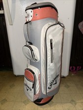 EUC Callaway SOLAIRE 6 Way Golf Bag Pink/Grey/White Ladies Cart Bag