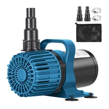 1600GPH 100W Pond Pump for Outdoor Ponds, Waterfalls, Aquarium and Garden, La...