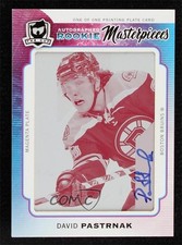 2014-15 Upper Deck Ultimate Collection 1/1 David Pastrnak #ULT-87 Auto k1r