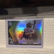 Topps 2022 Bowman Chrome Scouts Top 100 Zac Veen #BTP-32 Colorado Rockies MLB