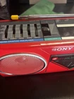 Sony CFS-W50 Am Fm Radio Stereo Boombox Cassette Player Red (tape Dont Work)
