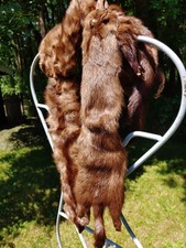 VINTAGE 50's-60's 4 FULL BODY MINK FUR STOLE or Wrap 46 inches X 6 inches