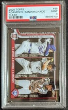 2025 Topps Series 1 86 Ohtani Adames Machado Clear Acetate /10 SSP PSA 9 MINT
