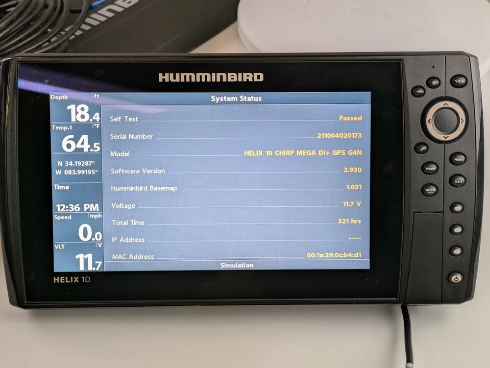 Humminbird Helix 10 CHIRP MEGA DI+ GPS G4N 10.1" Fish Finder Head Unit (26117) - Image 2 of 4