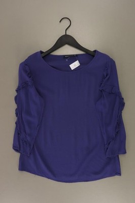   Expresso Rüschenbluse Bluse für Damen Gr. 38, M 3/4 Ärmel blau aus Viskose  