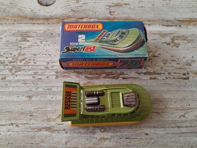 Vintage Lesney Matchbox Superfast #2 Rescue Hovercraft 1975 Sammler
