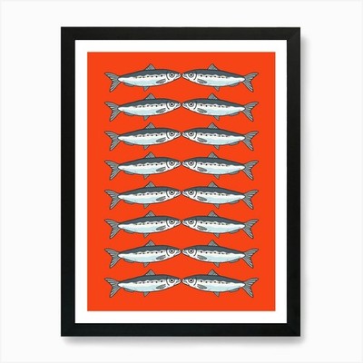 Sockeye Salmon.uk Kunstdruck gerahmt Wandbild Poster Leinwanddruck Bild