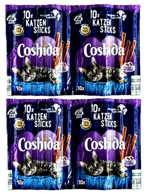 20x 5g Coshida Sticks Katzen Leckerlis Katzensticks LAMM & TRUTHAHN 100g