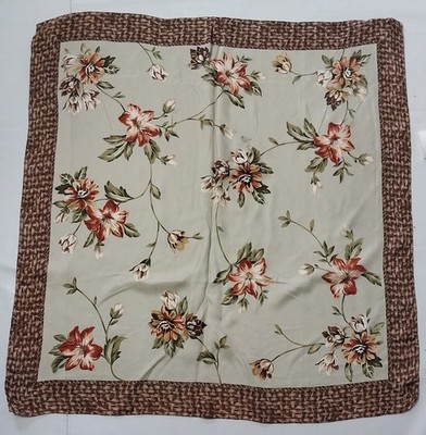 Talbots Seidentuch. Silk scarf.  Gebraucht. 100% Seide. 90cm*90cm